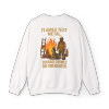 Flames Test Metal Courage Defines the Firefighter Crewneck Sweatshirt